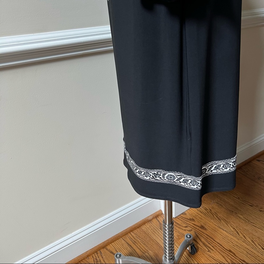 London Times Paisley Patterned Long Flowing Sleeve Dress - Picture 5 of 7